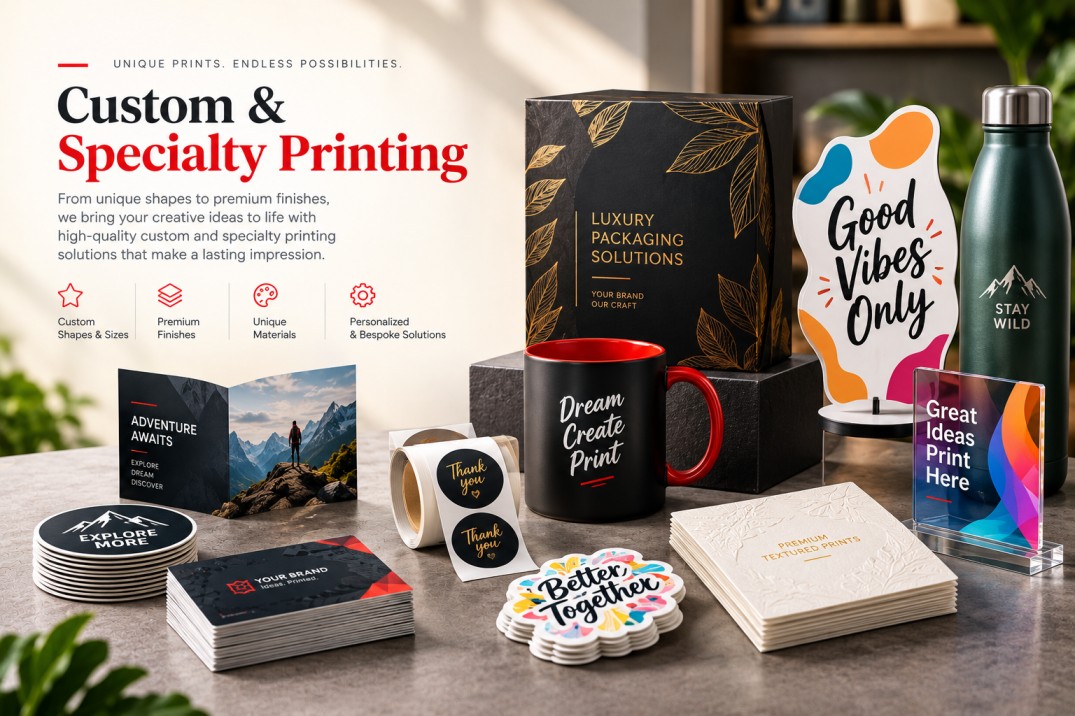 Custom and specialty printing sample
